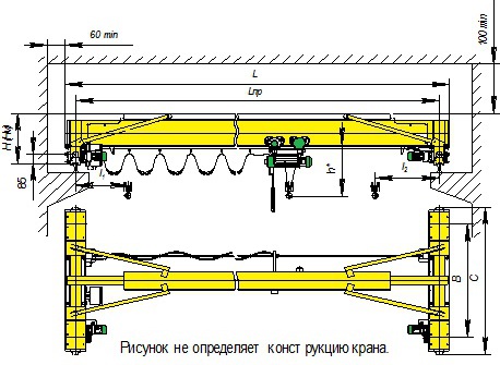 Кран мостовой опорный электрический