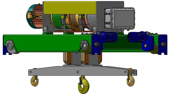 Таль электрическая тип VKVAT полиспаст 2/1 (Элмот, АД)